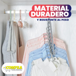 KIT x10 COLGADORES DE ROPA 9 en 1 – ¡Ahorra Espacio y Organiza Fácilmente!+ENVIO GRATIS