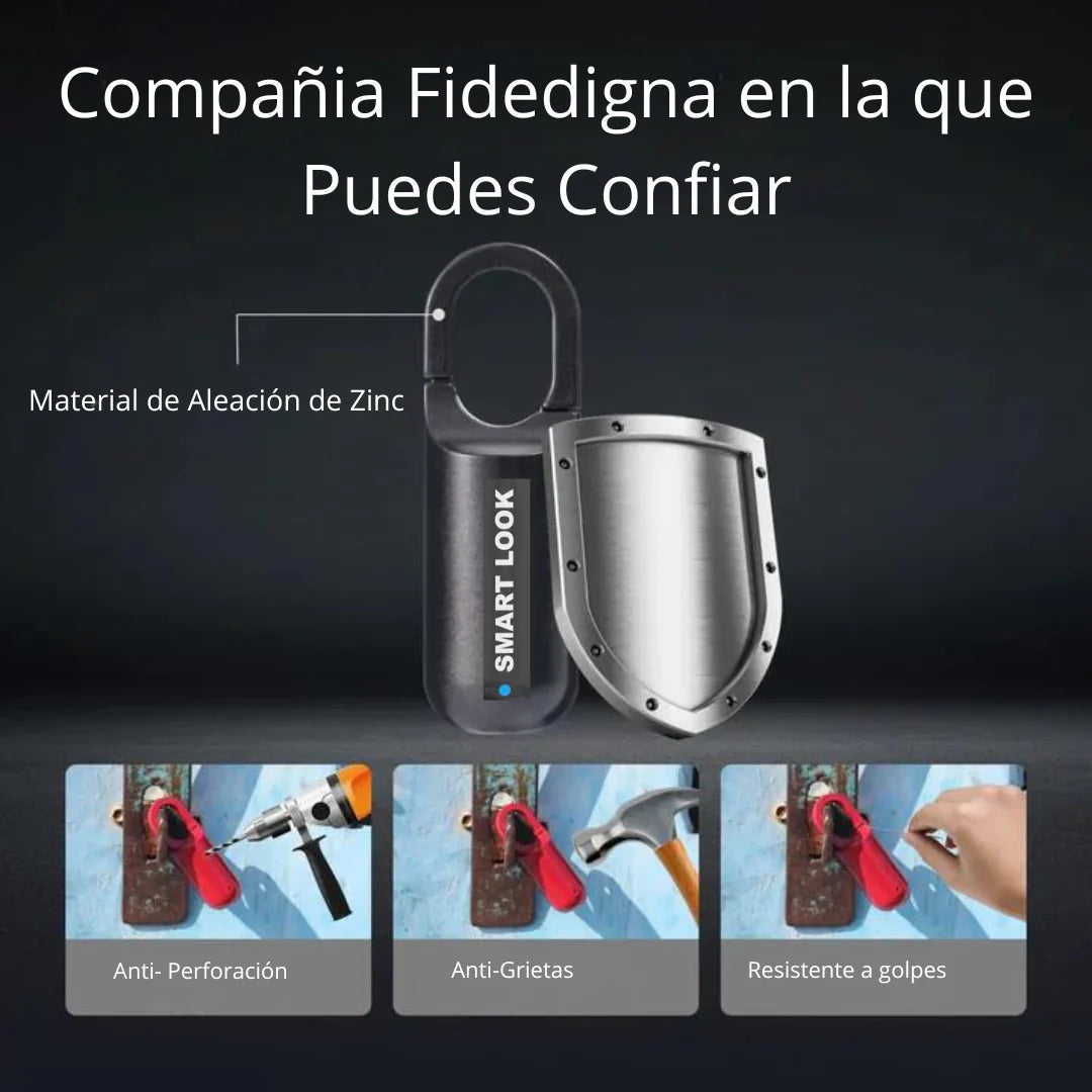 🔒🛡️ Candado Inteligente IntelliTouch® – ¡Seguro, Portátil y Recargable! 🔋