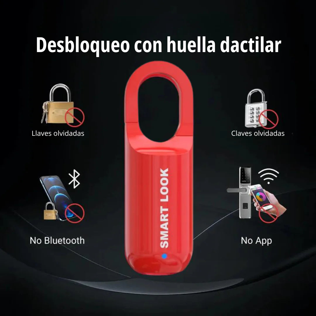 🔒🛡️ Candado Inteligente IntelliTouch® – ¡Seguro, Portátil y Recargable! 🔋