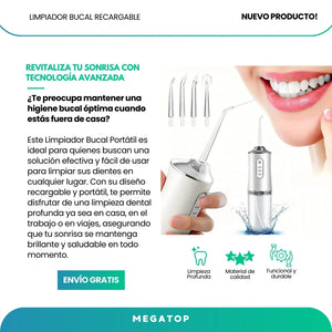 AquaDent® Irrigador Bucal Recargable